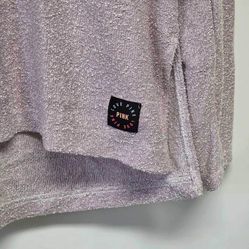 Victoria's Secret Pink Lace-Up Varsity Pullover Hoodie Small